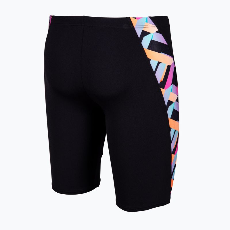 Men's swim jammers arena Texture Swim black/black multi 4