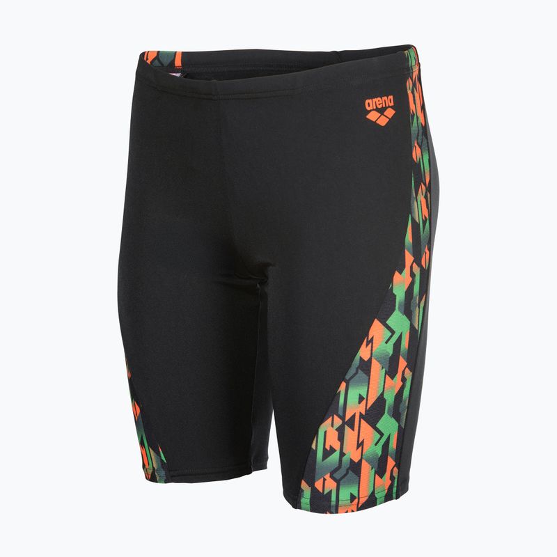 Children's swim jammers arena Print Swim black/orange multi 3