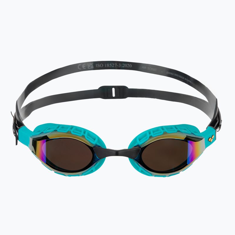 Swim goggles arena Air Sonic Mirror emerald/peacock 2