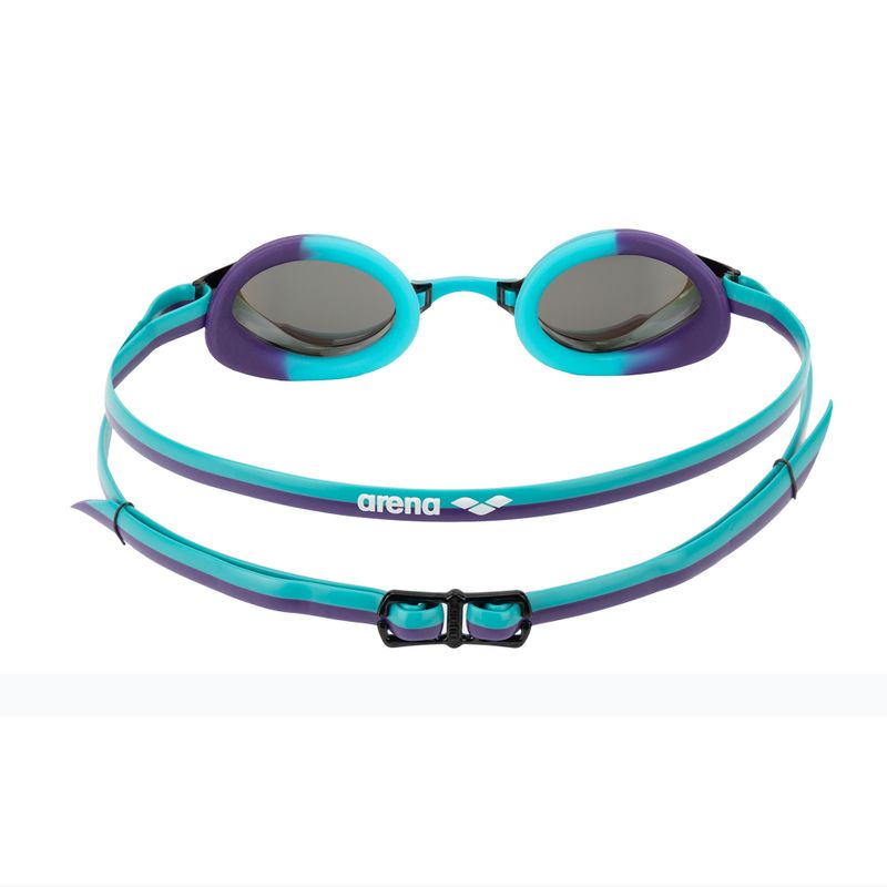 Children's swim goggles arena Python Mirror Jr emerald/peacock/plum 4