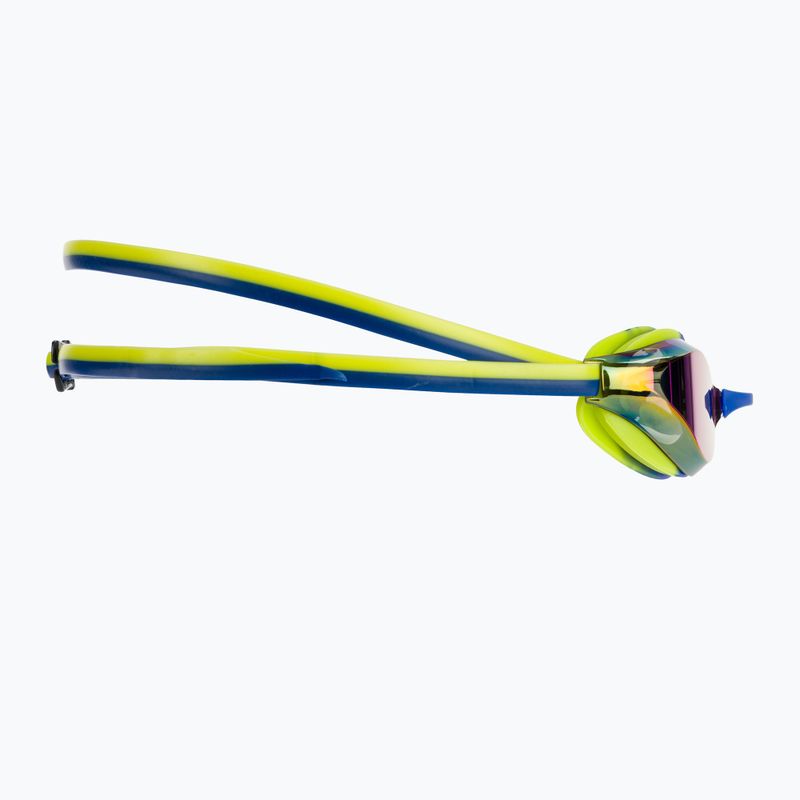 Children's swim goggles arena Python Mirror Jr blue/blue/lime 3