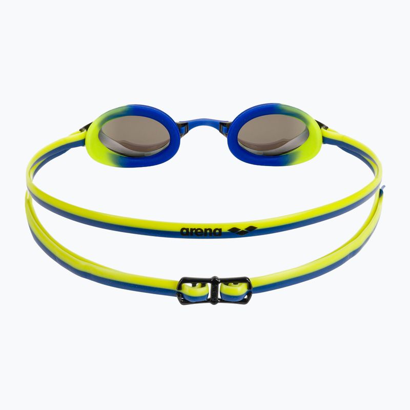 Children's swim goggles arena Python Mirror Jr blue/blue/lime 4