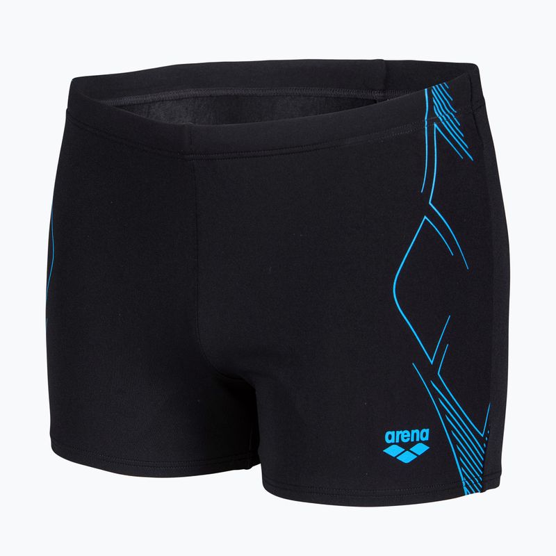 Men's swim boxers arena Graphic Swim Short black/turquoise 3