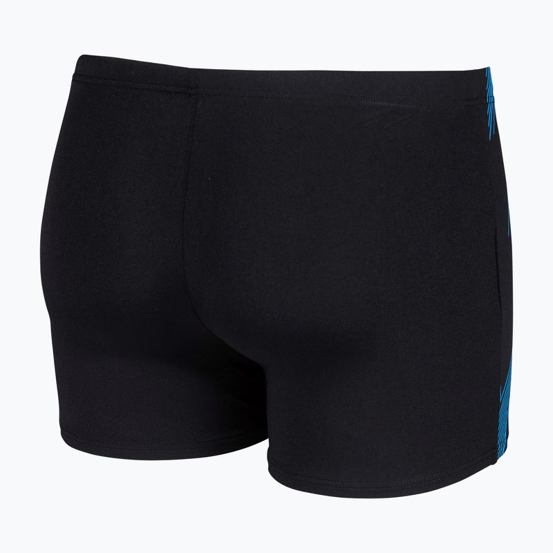 Men's swim boxers arena Graphic Swim Short black/turquoise 4