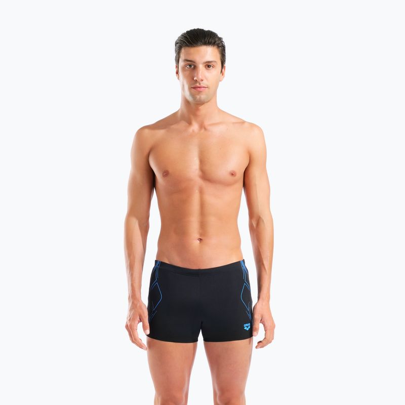 Men's swim boxers arena Graphic Swim Short black/turquoise 5