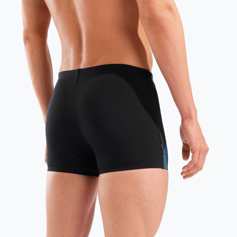 Men's swim boxers arena Graphic Swim Short black/turquoise 9