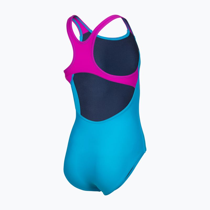 Children's one-piece swimsuit arena Kikko Swim Pro Back turquoise/very fuchsia 4