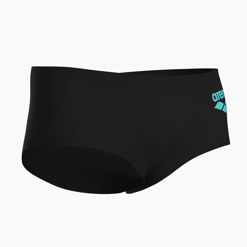 Men's swim boxers arena One Low Waist Short Big Logo black/black 4