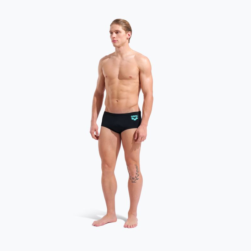 Men's swim boxers arena One Low Waist Short Big Logo black/black 6