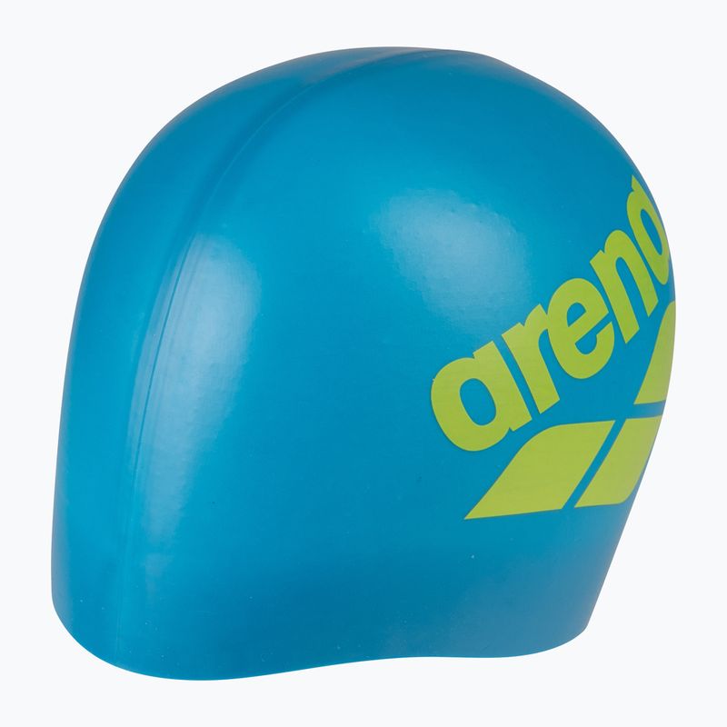 Swim cap arena Big Logo blue cosmo/artic lime 3