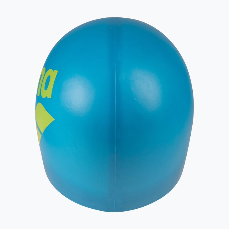 Swim cap arena Big Logo blue cosmo/artic lime 6