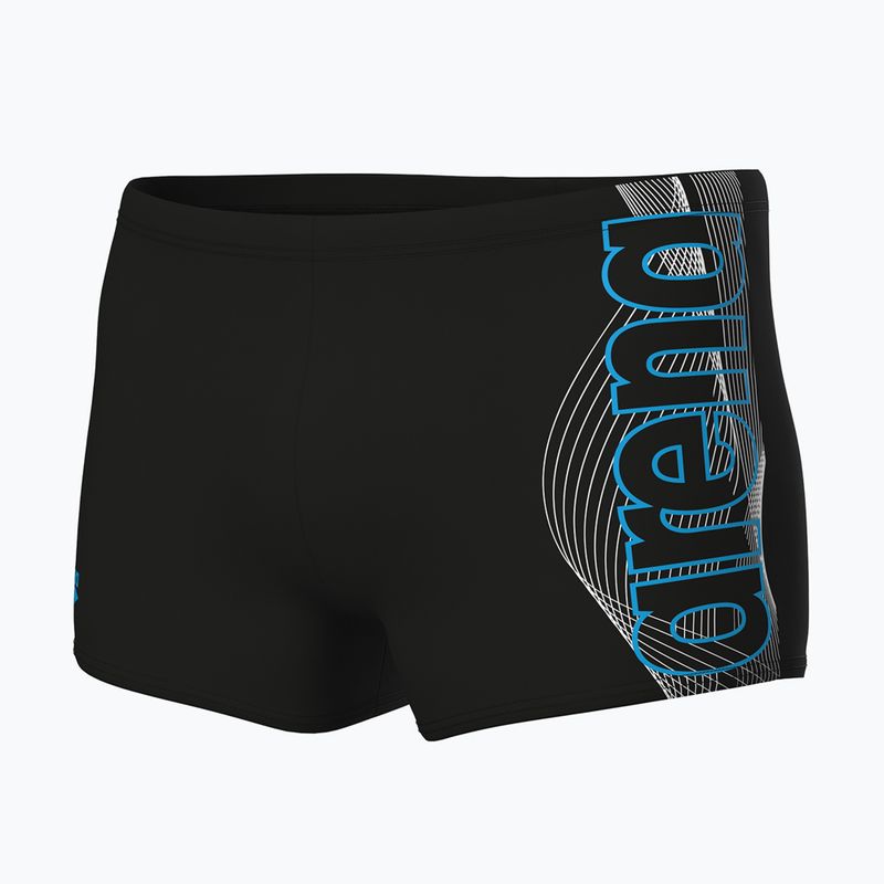 Men's swim boxers arena Basic Swim Short black/turquoise 3
