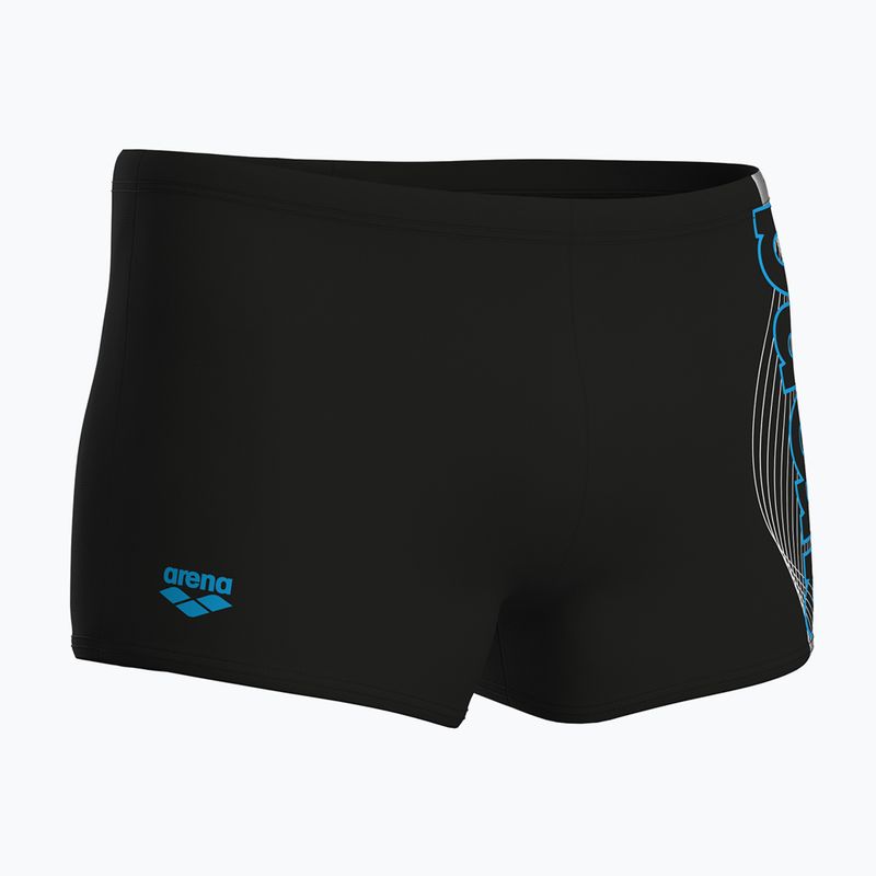 Men's swim boxers arena Basic Swim Short black/turquoise 4