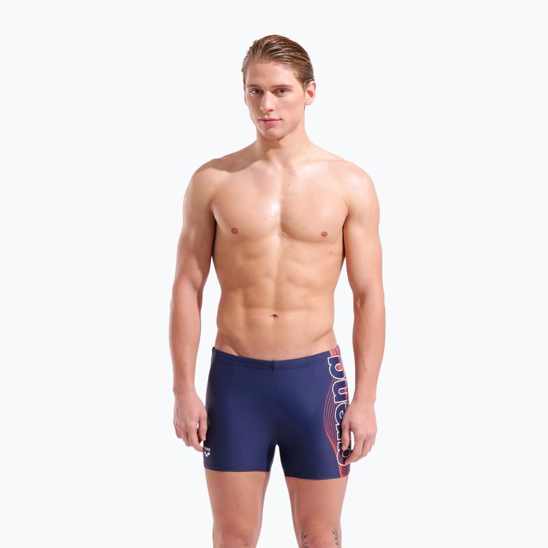 Men's swim boxers arena Basic Swim Short navy/white 5