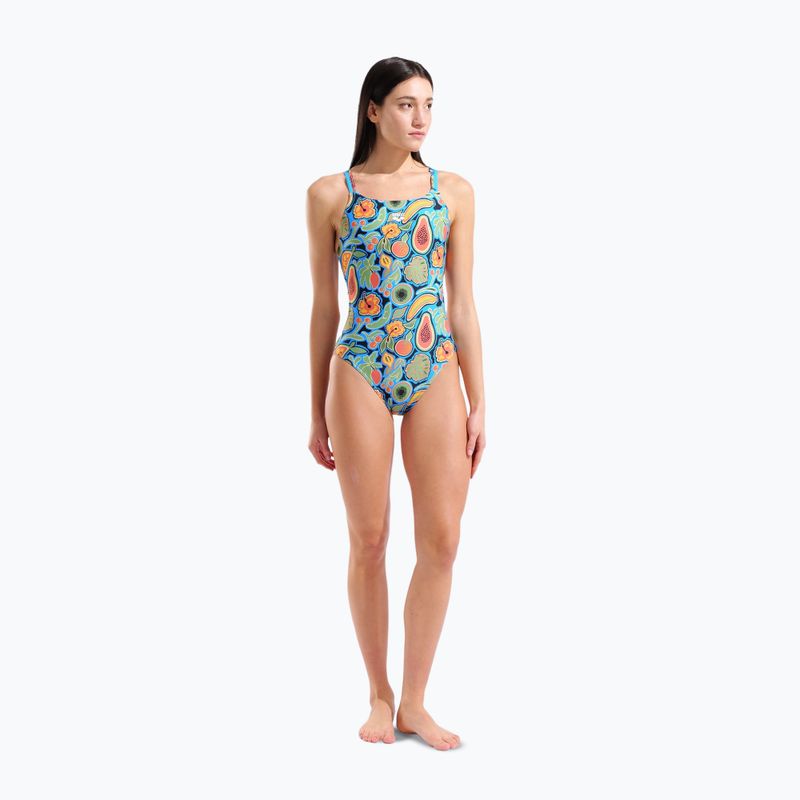 Ladies' one-piece swimsuit arena Fruits Lace Plus Back multi/turquoise / multi 2