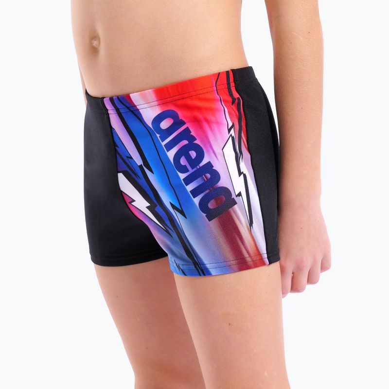 Boys' swim boxers arena Loud Swim Short black/multi 4