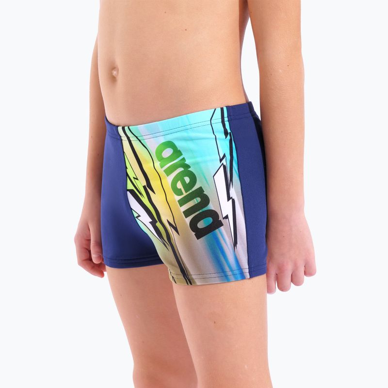 Boys' swim boxers arena Loud Swim Short navy/multi 4