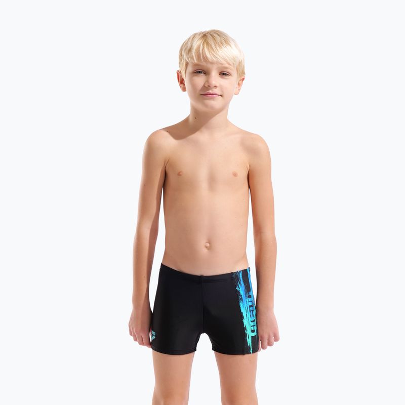 Boys' swim boxers arena Loud Swim Short black/black multi 5
