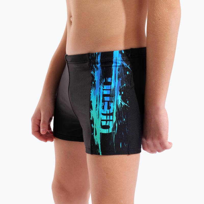 Boys' swim boxers arena Loud Swim Short black/black multi 8