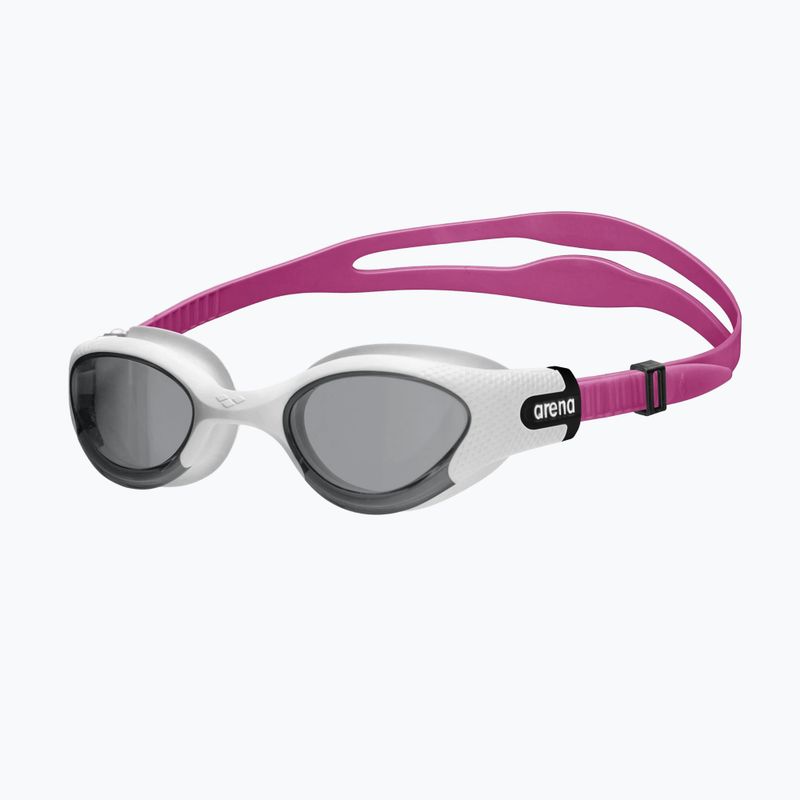 Women's swimming goggles Arena The One Plus light smoke/white/magenta