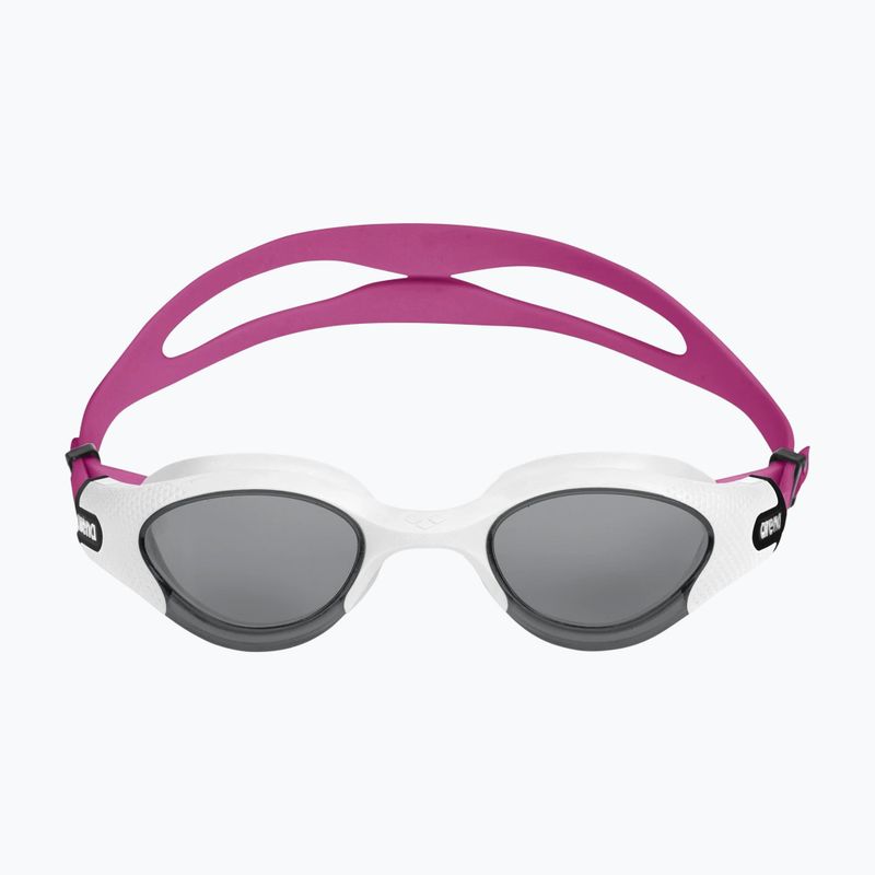 Women's swimming goggles Arena The One Plus light smoke/white/magenta 3