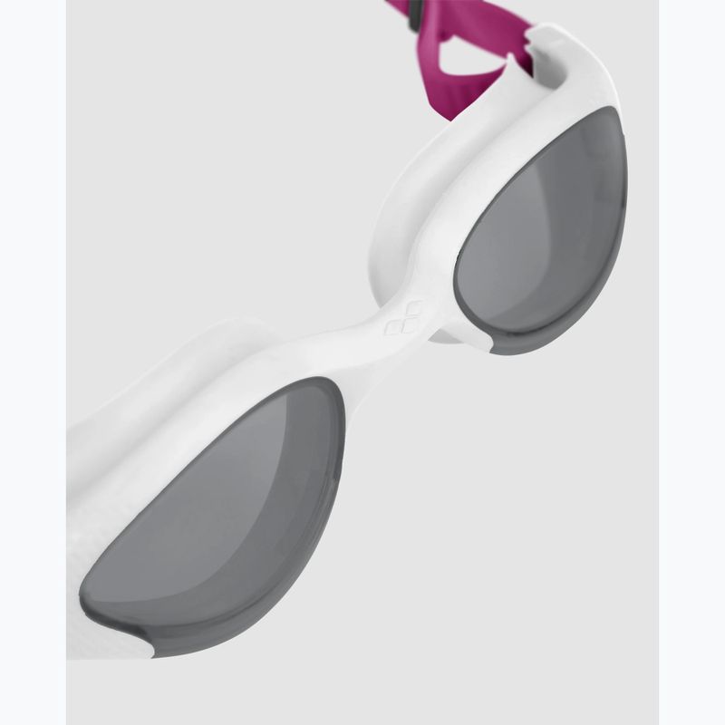Women's swimming goggles Arena The One Plus light smoke/white/magenta 5