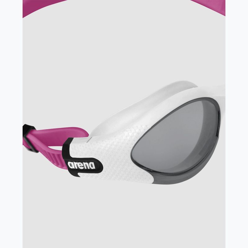 Women's swimming goggles Arena The One Plus light smoke/white/magenta 6