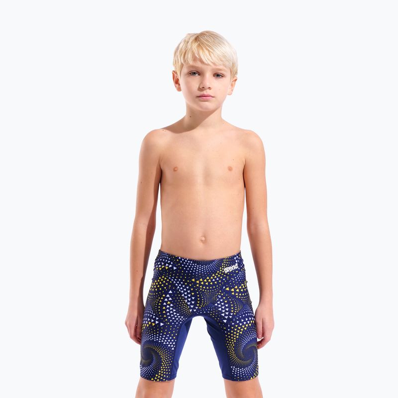 Kids' jammers arena Fireflow Swim Jammer navy/team navy yellow 5