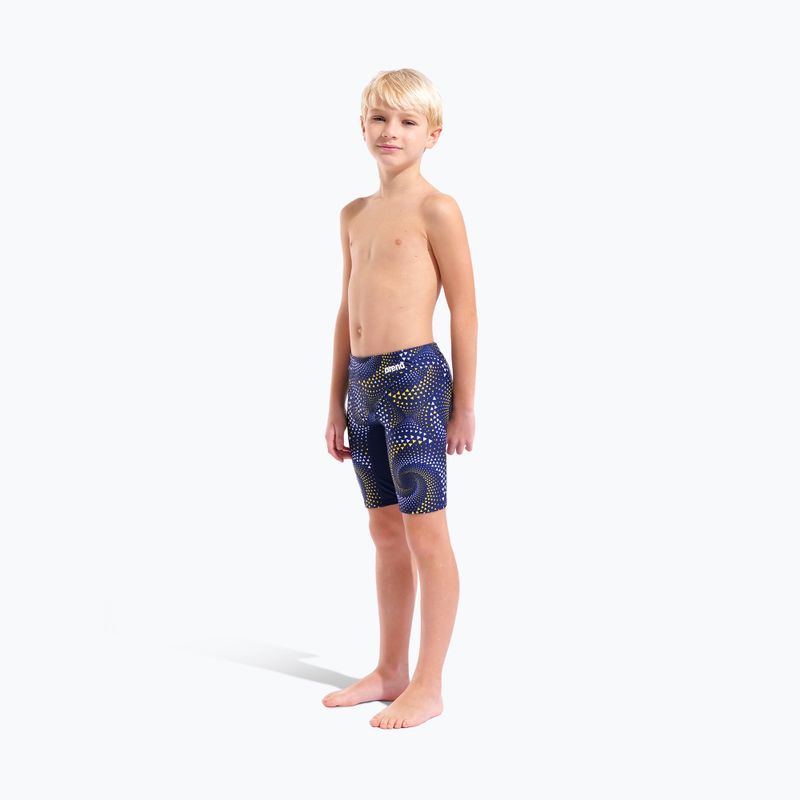 Kids' jammers arena Fireflow Swim Jammer navy/team navy yellow 6