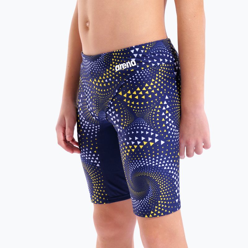 Kids' jammers arena Fireflow Swim Jammer navy/team navy yellow 8