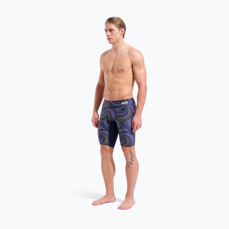 Men's swim jammers arena Fireflow Swim Jammer navy/tteam navy yellow 6