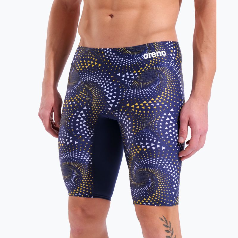 Men's swim jammers arena Fireflow Swim Jammer navy/tteam navy yellow 8