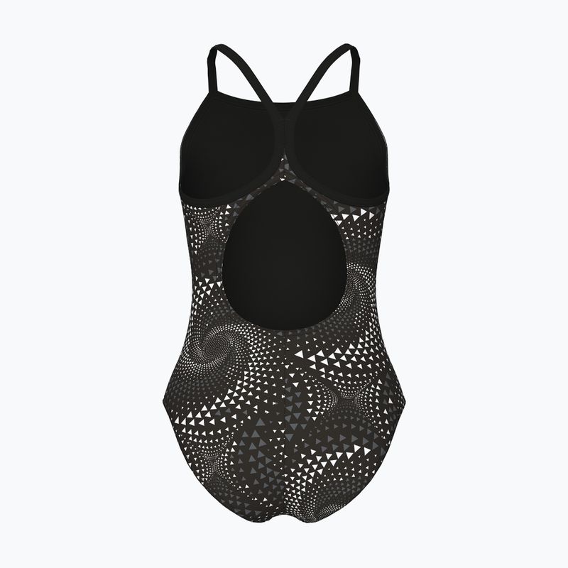 Children's one-piece swimsuit arena Fireflow Lightdrop Back black/team black 2