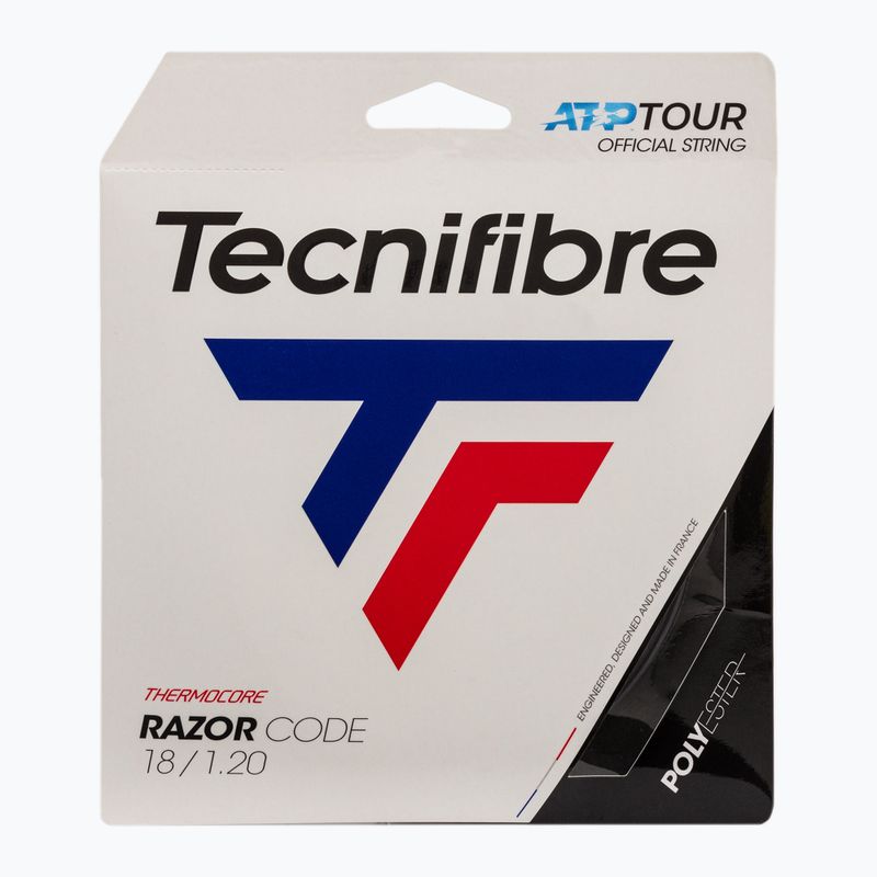 Tennis string Tecnifibre Razor Code 12 m black 04GRA120XC