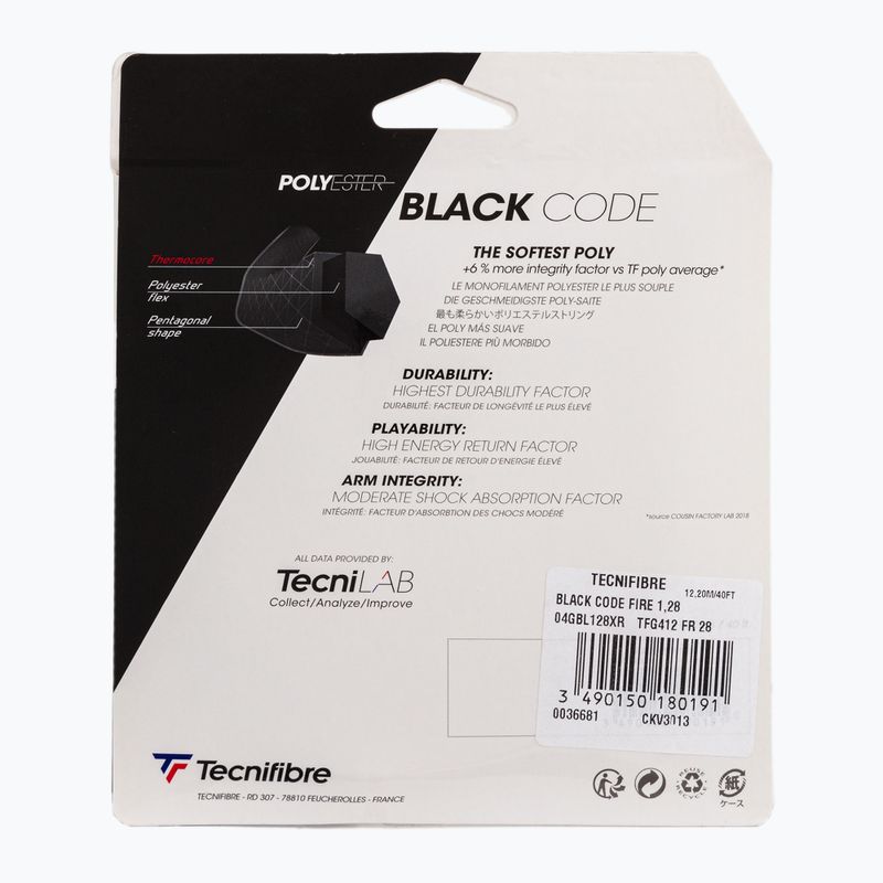 Tennis string Tecnifibre Black Code 12 m green 04GBL128XV 2