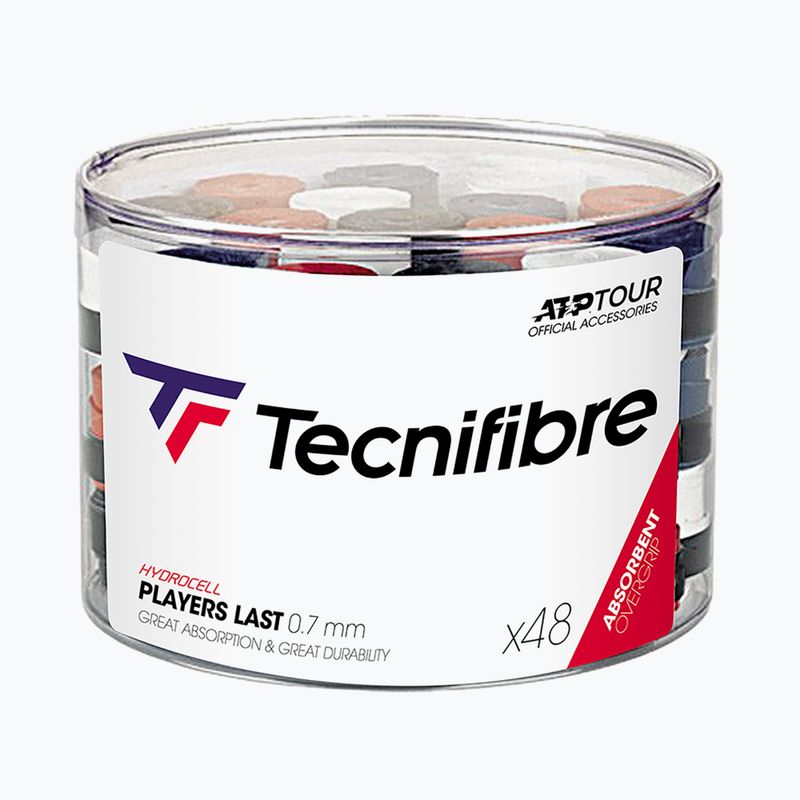 Tecnifibre Players Last tennis racket wraps 48 pcs black 52ATPLAS48