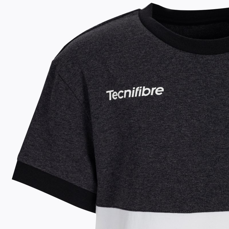 Tecnifibre Stretch white and black children's tennis shirt 22F1ST F1 3