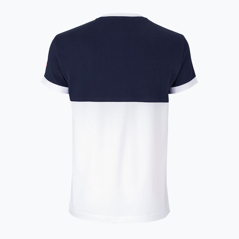 Tecnifibre Stretch white and blue children's tennis shirt 22F1ST F1 7