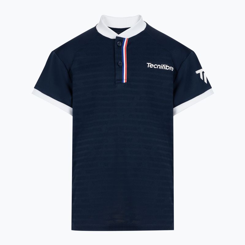Children's tennis shirt Tecnifibre Polo blue 22F3PO F3