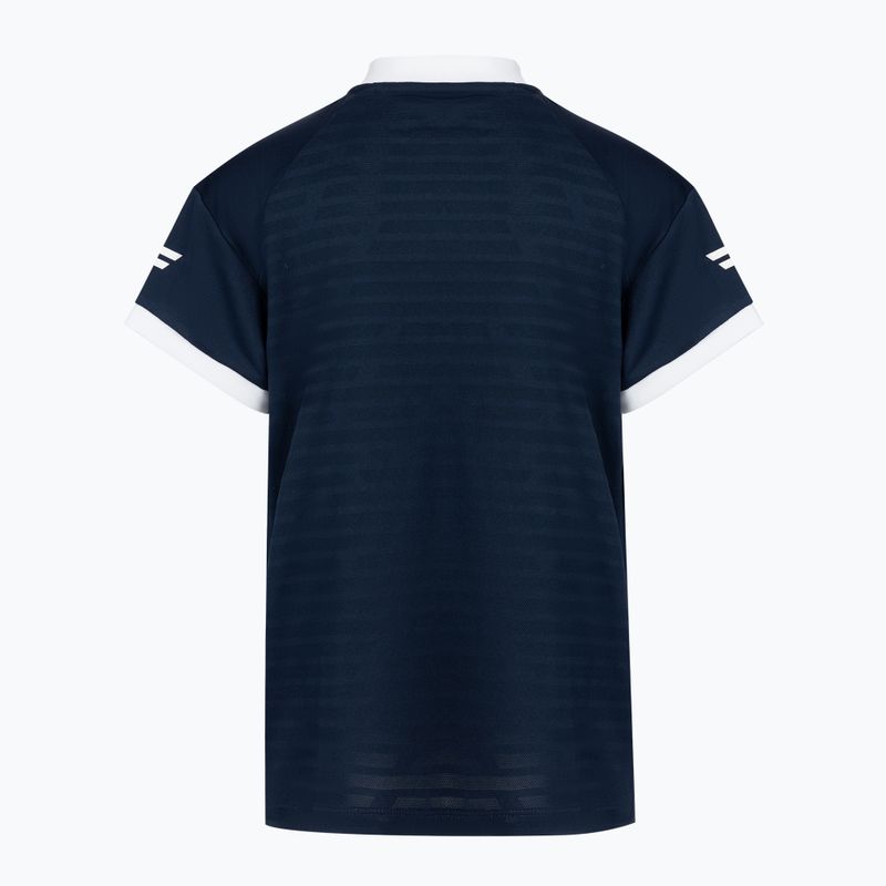 Children's tennis shirt Tecnifibre Polo blue 22F3PO F3 2