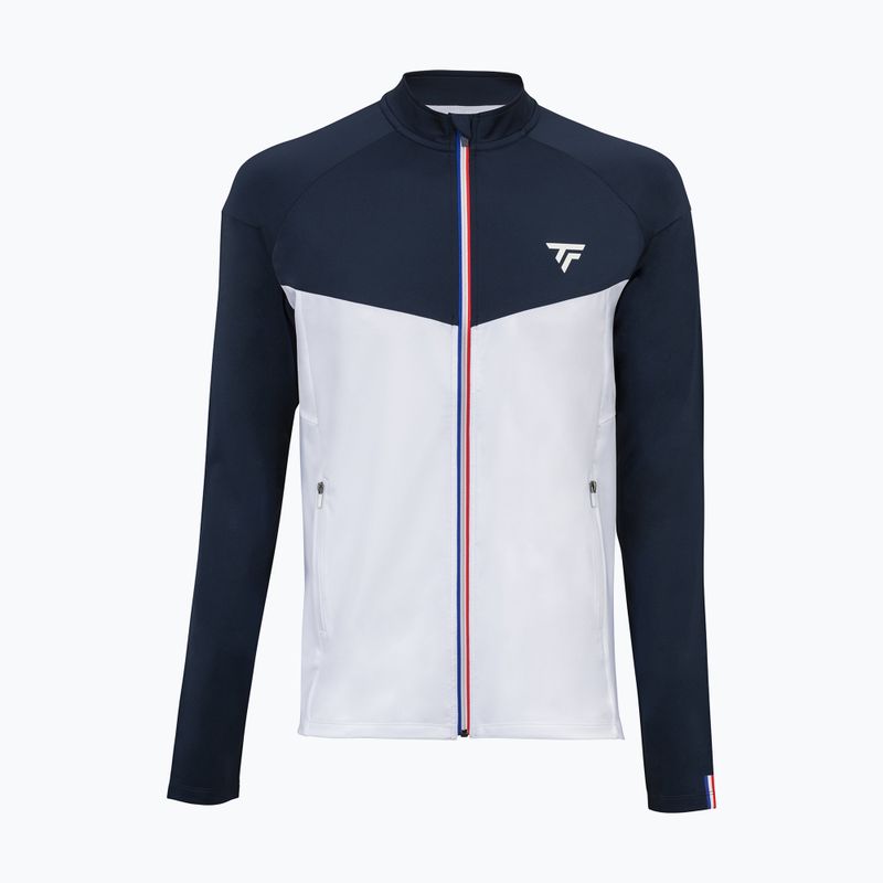 Men's tennis sweatshirt Tecnifibre Tech white 21TECHJAC