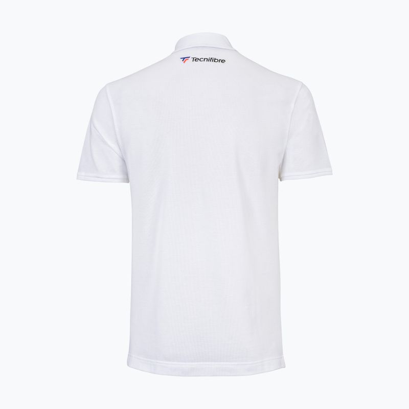 Men's tennis shirt Tecnifibre Polo Pique white 25POlOPIQ 2