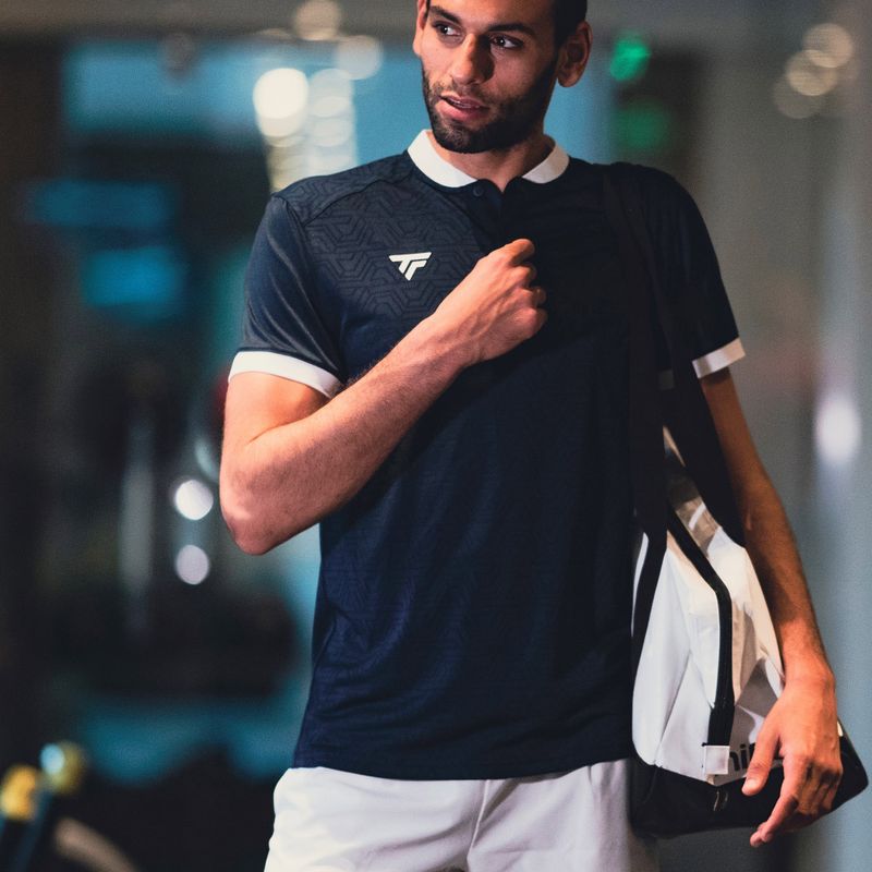 Men's tennis polo shirt Tecnifibre Team Mesh navy blue 22MEPOMA32 5