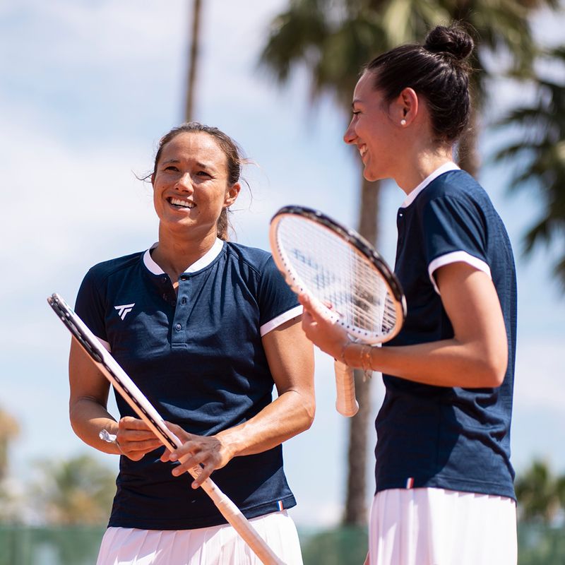 Women's tennis polo shirt Tecnifibre Team Mesh navy blue 22WMEPOM31 3