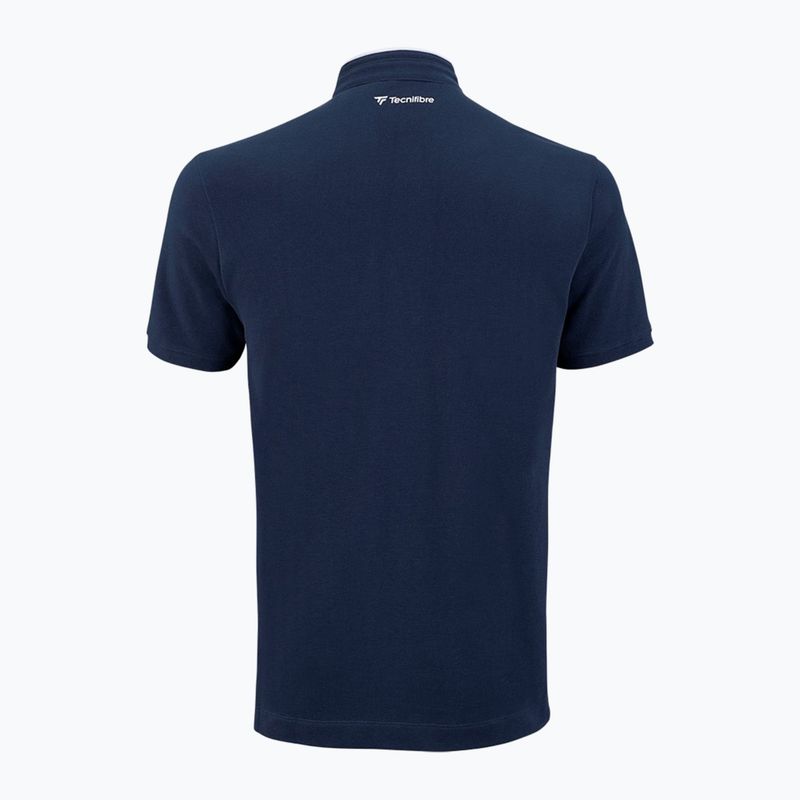 Men's Tecnifibre Polo Pique marine T-shirt 4