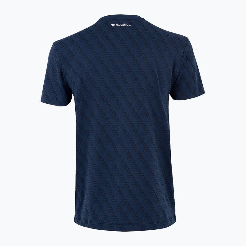 Men's tennis shirt Tecnifibre Graphic Tee Stretch merine 4