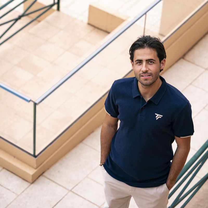 Men's polo shirt Tecnifibre Waffle marine 7