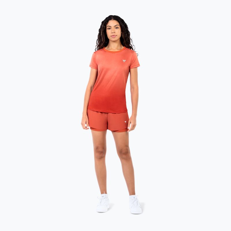 Women's tennis shirt Tecnifibre Team X-Loop terracotta 2