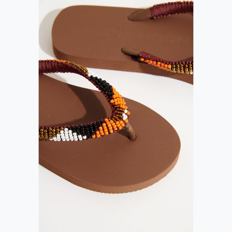 Women's Banana Moon Calisun Seaside marron flip flops 11