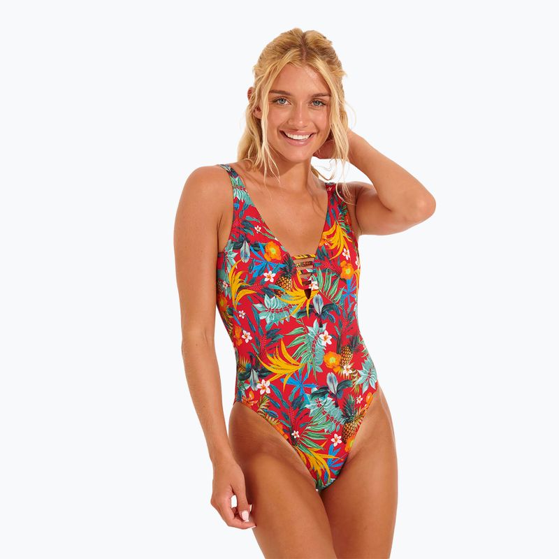Women's one-piece swimsuit Banana Moon Millers Pandor rouge 5